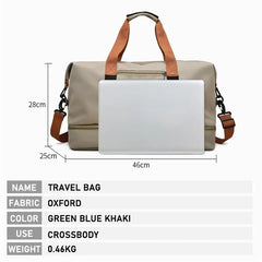 Waterproof Travel & Sports Bag for Men & Women – Large Capacity