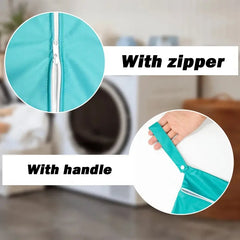 Travel Laundry Bags with Zip, Waterproof Laundry Bag Travel, Reusable Wet Bag with Zip, Waterproof Laundry Bag for Fitness