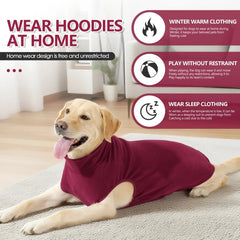 Cozy Solid Color Dog Sweater Soft Rug washing Lightweight Dog Clothes Stretchy Pullover Dog  for Small Medium Large Dogs