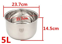 304 stainless steel rice cooker inner container Non stick Cooking Pot Replacement Accessories kitchen food Rice Cooker liner Kitchen Tools, Cooking Utensils
