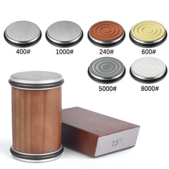 Rolling Knife Sharpener Magnetic Knife Holder Diamond Sharpening Stone Kit with 15 and 20 Degrees Angle Roller Kitchen Accessory