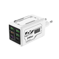 240W 6 Ports USB Charger PD Fast Charging Charger Wall Adapter for iPhone Samsung Xiaomi EU/US/UK Plug Charger Quick Charge 3.0