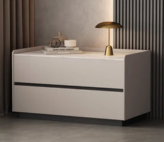 Italian Minimalist Bedside Table with Drawers Bedroom Furniture