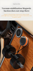 K10 Vacuum Suction Cup Car Magnetic Wireless Charger Foldable 360° Universal Rotating Stand for iPhone Samsung Gym Bath Mirror