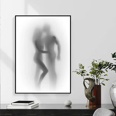 Abstract Mirror Fashion Posters Minimalist Projection Art Figure Canvas Painting Couple Hazy Nordic Bedroom Corridor Home Decor