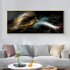 Modern Nordic Art Feather Canvas Painting On The Wall Art Posters Prints Wall Pictures for Living Room Home Wall Cuadros Decor