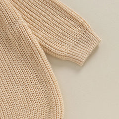1-5years Toddler Boys Autumn Winter Sweater Long Sleeve Letter Embroidery Pullover Knitwear