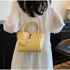 Fashion Leather Tote Bag – Versatile Casual Commuter Bag
