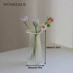 Creative Cute MINI Glass Vase Hydroponic Terrarium Art Hydroponic Table Vase Glass Crafts DIY Aromatherapy Bottle Home Decor