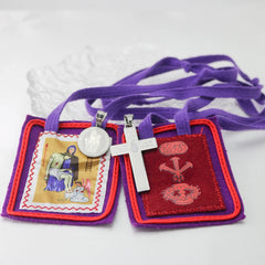 Stainless Steel Pendant of Holy Cross of Pardon and the Cross of the Sons and Daughters Marie Julie Jahenny Cross of Forgiveness