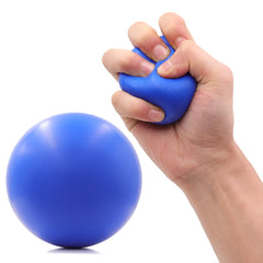 Hand Grip Strengthener & Massager Ball, Adult Therapy Rehab Gym Office Home Exercise Equipment, Soft Foam Stress Relief Gripper
