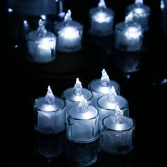3-96Pcs Flameless LED Candle Creative wishing Led Tea Light Warm White Flameless Candle Halloween Christmas Decor Candle Light