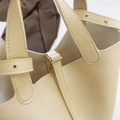 2-Piece PU Leather Tote & Crossbody Bag Set for Women
