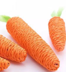 Cat Toy Carrot Pet Products Bite Resistant Paper Rope Scratcher Clean Teeth Interactive Play Cat Carrot Chew Toy for Cat