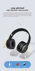 Multifunctional Portable Foldable Headmounted Wireless Bluetooth 5.0 Headset For Bluetooth connection TF Card Wired Connection