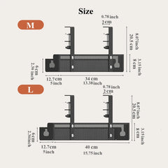 Under desk cable management tray size and fit