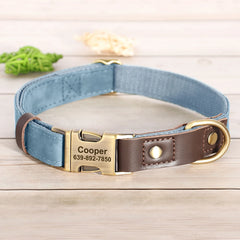 Personalized Dog Collar Leash PU Leather Dog Collars With Walking Lead Rope Free Custom Pet ID for Small Large Dogs Pug Pet Shop