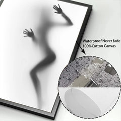 Abstract Mirror Fashion Posters Minimalist Projection Art Figure Canvas Painting Couple Hazy Nordic Bedroom Corridor Home Decor
