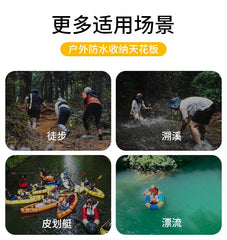 Foldable Waterproof Dry Bag, Oxford Cloth Portable Storage Pouch for Camping, Hiking & Swimming