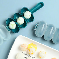 Rice Ball Mold Sushi Maker Mold Portable Kitchen Gadget Meatballs Tool for Family Gatherings Outings Travel Picnic