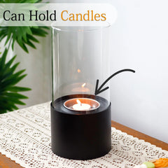Tabletop Candle Lantern Indoor Outdoor Portable Tabletop Lantern for Home Kitchen Living Room Garden Balcony