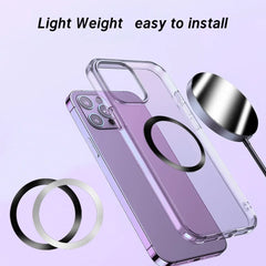 Universal Magnetic Metal Plate Ring For Samsung iPhone Magsafe Wireless Charger Car Phone Holder Sticker Round Magnet Patch