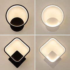 Modern LED Wall Lamp Round Light Aluminium Home Decor For Bedside Living Room Hallway Study Starway Wall Sconce Lighting Fixture