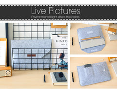 Wool Felt Laptop Bags Sleeve Cover 11" 13 15.6 inch For Macbook Air Pro Case For Notebook With Mousepad Or Power Mini-Pack Gift