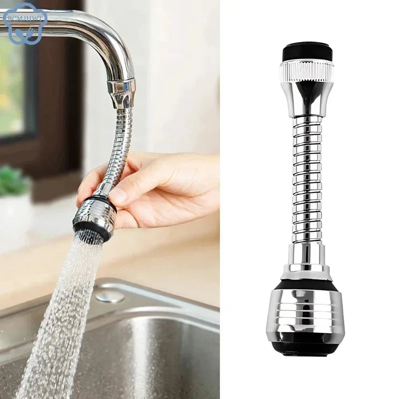 Rotatable Stainless Steel Faucet Sprayer - Splash-Proof