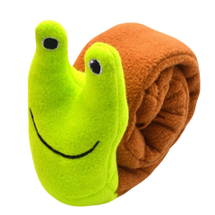 Dog Puzzle Feeder Interactive Toy Indestructible Plush Sound Squeak Puppy Toys For Resistant Foldable Snail Dogs Pet Supplies Pet Shop