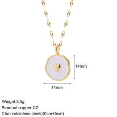 Heart Evil Blue Eye Sun Necklace for Women Cute Dog Bee Elephant Gold Color Pendant Long Stainless Steel Chains