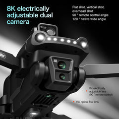 Lenovo V198MAX GPS Drone 8K Professional Camera Aerial FPV Brush Laser Obstacle with Large Screen Remote Control Folding Dron
