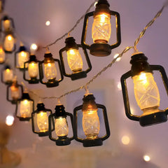 Lantern String Lights 80 LED Lights Vintage Christmas Halloween Decorative String Lights Patio Garden Home 484