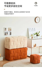 Modern Solid Wood Ottoman Bench for Entryway & Living Room
