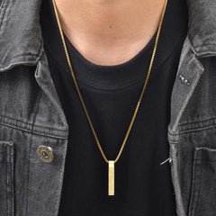 Allah Arabic Vertical Necklaces for Men Women,Muslim Pendant Ayatul Kursi Necklace,Islam Eid Ramadan Islamic Jewelry Gifts