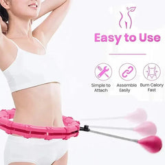 24 Section Sports Circle Portable Adjustable and Detachable Shaping Circle Waist Easy Weight Loss and Fitness Equipment
