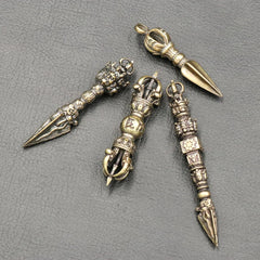 Handcraft Pendant Vintage Solid Religious Pestle Prayer Pendants Nepal Tibetan Buddhist Vajra Copper Crafts