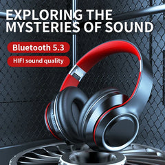 Shoumi Newest Wireless Headphones Bluetooth Earphones Large Headset Helmets with Mic Support TF-Card Mp3 Play display screen