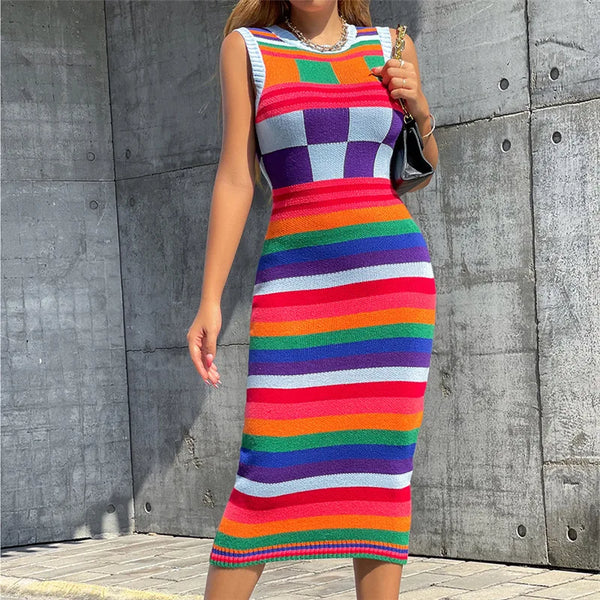Women’s Christmas Slim Fit Knitted Sweater Dress