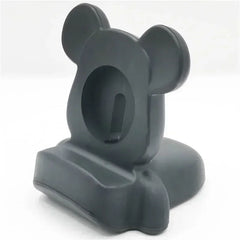 Mickey Mouse Charger Stand Minnie Desktop Holder for Apple Watch 9 8 7 6 5 4 iWatch 3 2 1 SE Cartoon Silicone Charging Base