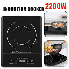 2200W Portable Induction Cooktop with 5 Preset Programs