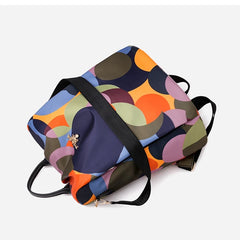 Women's Colorful Anti-Theft Backpack Casual Waterproof Oxford Daily Travel Backpacks for Women Multifunctional Preppy School Bag