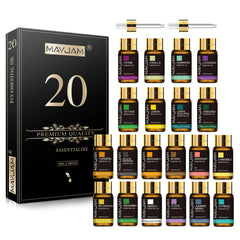 MAYJAM 20PCS Essential Oils Gift Set Aromatherapy Essential Oils Oregano Neroli Helichrysum Spearmint Lemon Eucalyptus Turmeric