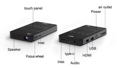 Smartldea Newest Arrive HD Mini Smart DLP 4K Projector Android 13.0 5G WiFi BT Build-in Speaker Battery Pocket Phone Projectors
