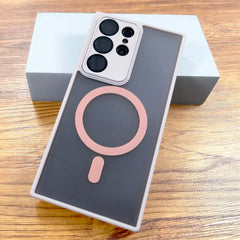 Luxury Matte Case For Samsung Galaxy S26 S25 S24 23 S22 Ultra Plus FE A17 A57 A56 A55 A37 A36 A35 A16 A15 Magsafe Charge Cover