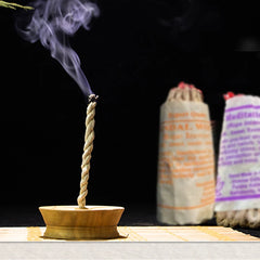 40pcs Handmade Traditional Nepal Rope Incense White Sage Cedar Aromatherapy Burning Rope Fragrance Yoga Meditation Sandalwood