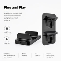 for PS4 Controller Charger USB Charging Dock Station for Sony Playstation 4 PS4 Controller Stand Double Handle Wireless Chargers