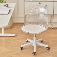 Transparent office chair, swivel chair, makeup room, rotating and lifting high stool chairs for bedroom  single chair Office Furniture