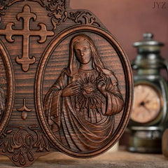 Vintage Catholic Religious Christ Sacred Heart of Jesus Home Living Wall Decor