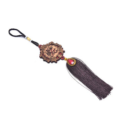 Tassel Wood Car Wooden Pendant Hanging Engraving Muslim Islam Jewelry